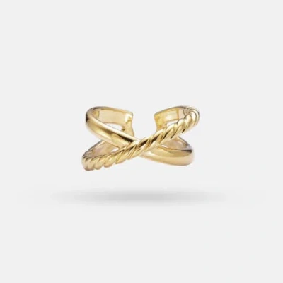 Ivy & Pearl Co. The Hawthorn Twistline Ring In Pattern