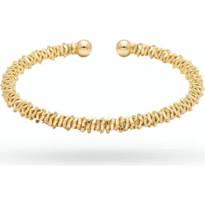 Ivy & Pearl Co. The Highclere Gilded Cuff In Gold