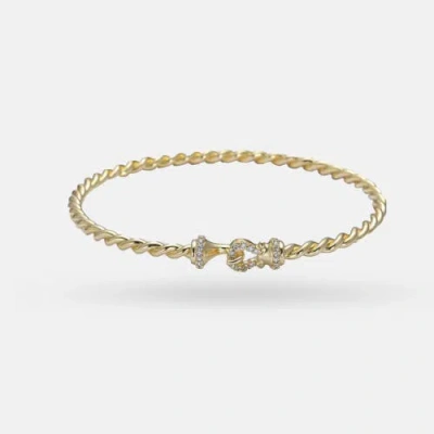 Ivy & Pearl Co. The Somerset Twist Bracelet In Red