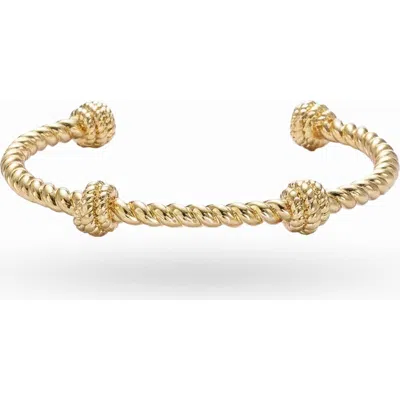 Ivy & Pearl Co. The Windsor Twist Cuff In White