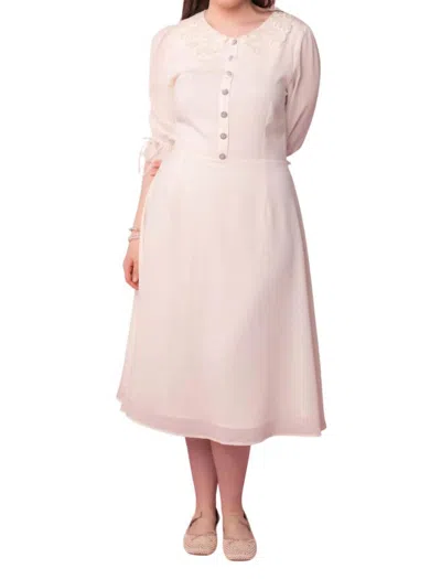 Ivy City Co Ruth Dress In Cream In White