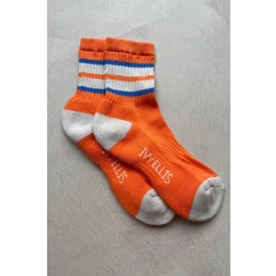 Ivy Ellis Puck Leigh Socks In Orange