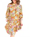 Ivy Jane Autumn Tiered Mini Dress In Multi In Multi