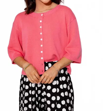 Ivy Jane Cardigan Sweater In Coral In Pink