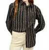 Ivy Jane Coffee Camp Shirt In Multi In Black