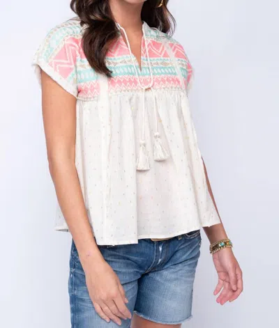 Ivy Jane Cool And Breezy Top In Aztec