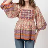 Ivy Jane Emery Top In Plum In Pink