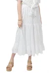 Ivy Jane Eyelet Tiered Skirt In White In White