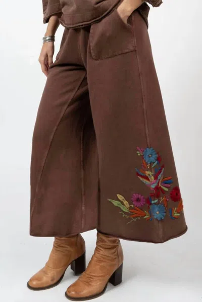 Ivy Jane Fernando Pants In Chocolate In Gold