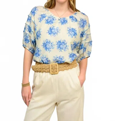 Ivy Jane Field Of Dreams Top In Cream In Yellow