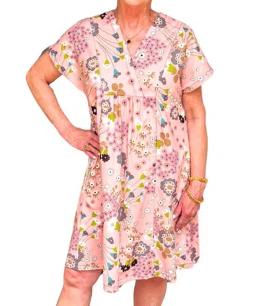 Ivy Jane Flowers On Flowers Dress In Pink