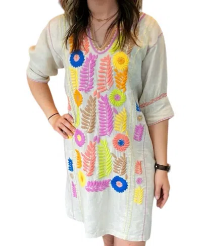 Ivy Jane Gloria Dress In Natural In Multi