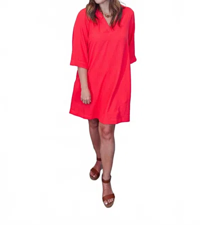 Ivy Jane Go Easy Shift Dress In Melon In Orange