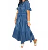 Ivy Jane Go To Midi Dress In Indigo In Blue
