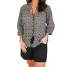 Ivy Jane Heart To Heart Top In Black/white In Black