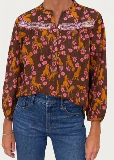 Ivy Jane Horsing Around Shirt In Chocolate In Brown