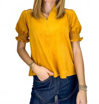 Ivy Jane Jenna Top In Gold In Multi