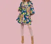 Ivy Jane Kaleidoscope Swing Dress In Navy In Blue