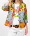 Ivy Jane Kantha Stitch Patchwork Blazer In Multicolor In Multi
