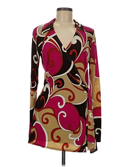 Pre-owned Ivy Jane Kimono In Burgundy