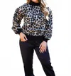 Ivy Jane Leopard Metallic Popover In Black/brown