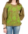 Ivy Jane Luna May Stripe Top In Brown In Brown