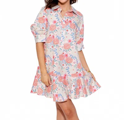 Ivy Jane Mumsie Floral Mini Dress In Pink In Multi