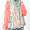 Ivy Jane Patchwork Fur Coat In Multi In Multi