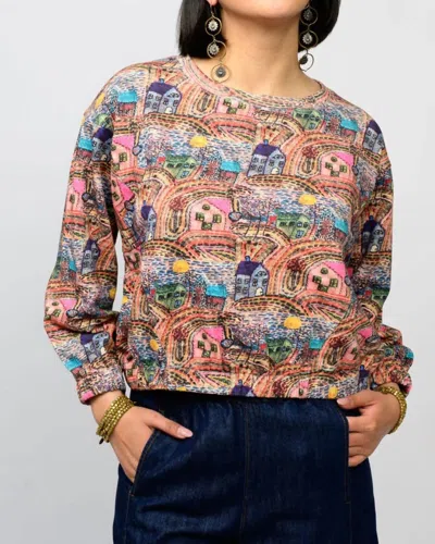 Ivy Jane Popover Novelty Knit Top In House In Multi