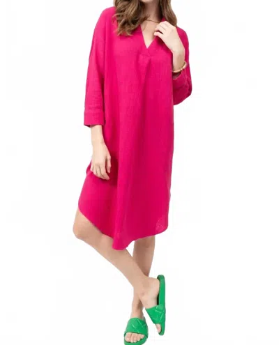Ivy Jane Popover Tunic Dress In Pink