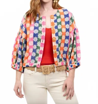 Ivy Jane Rainbow Daisy Jacket In Multi