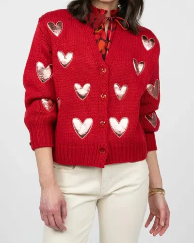 Ivy Jane Red Heart Felt Cardigan