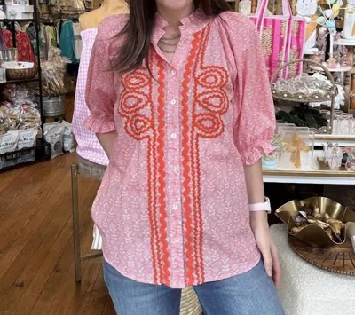 Ivy Jane Rosalinda Top In Pink