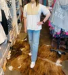 Ivy Jane Sandy Blouse In White/blue In Multi