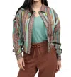 Ivy Jane Scrape Multi Colored Jacket In Sea Glass In Multi