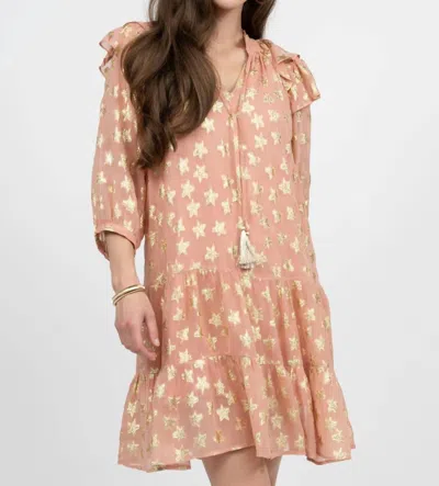 Ivy Jane Shiny Stars Dress In Pink