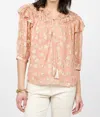 Ivy Jane Shiny Stars Top In Rose Pink In Pink