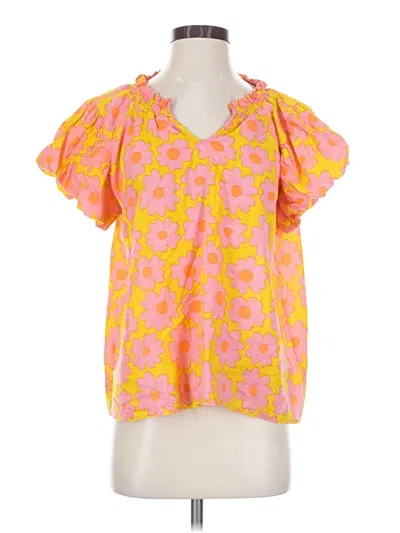Pre-owned Ivy Jane Short Sleeve Blouse In Pink