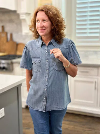 Ivy Jane Sister Mary Raquel Top In Indigo In Blue