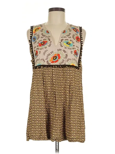 Pre-owned Ivy Jane Sleeveless Blouse In Brown