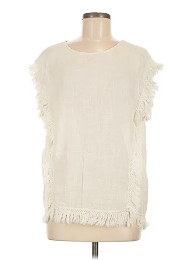 Pre-owned Ivy Jane Sleeveless Blouse In Ivory