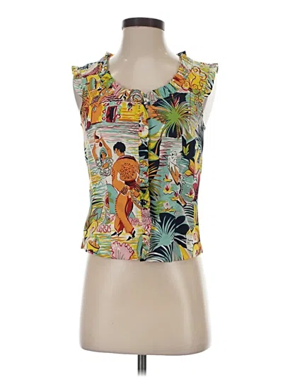 Pre-owned Ivy Jane Sleeveless Blouse In Yellow