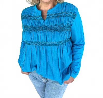 Ivy Jane Smocked Top In Honey Suckle In Multi