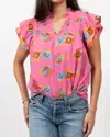 Ivy Jane Smocked Yoke Blouse In Pink In Pink