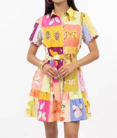 Ivy Jane Square Dance Mini Dress In Multicolor