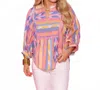 Ivy Jane Striped Popover In Candy In Multi