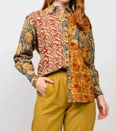 Ivy Jane Three Combo Shirt In Multi In Pink