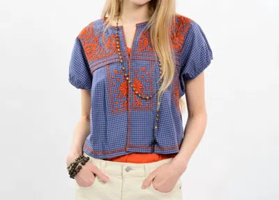 Ivy Jane Trades Bolero Top In Blue