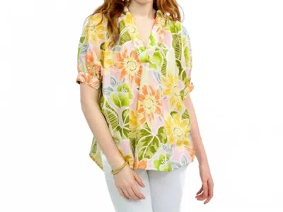 Ivy Jane Tropical Floral Popover In Multi In Green