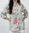 Ivy Jane Tuck And Flow Top In Aqua In Blue